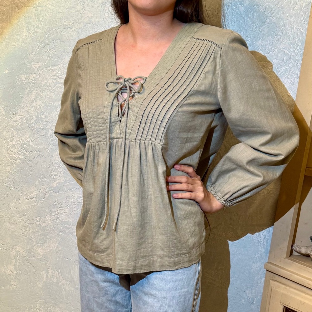 🍀Lucky Brand Sage Blouse XS
